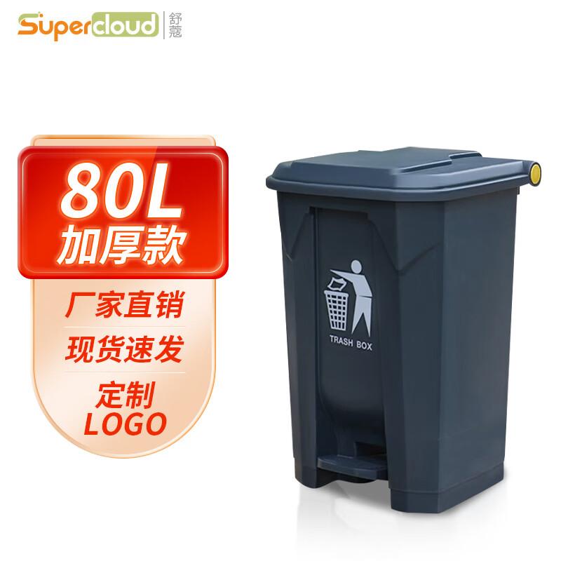 Уличный мусорный бак Supercloud с ножным механизмом 80L