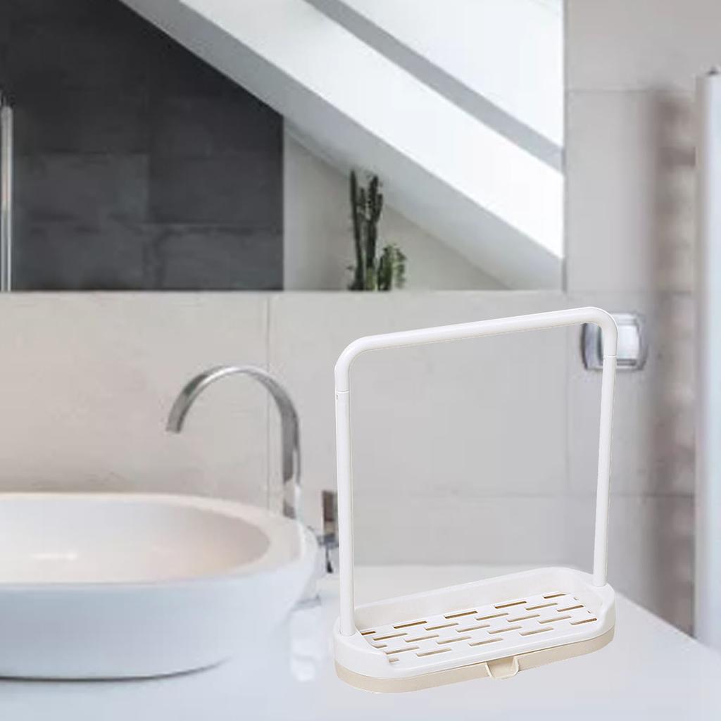 Küchenspüle Schwammhalter Mehrzweck Küchenlappenständer Schwammhalter mit Spültuch-Trockenständer für Küchenarbeitsplatte