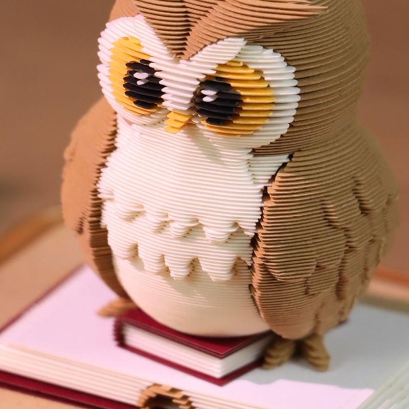 Sophisticated 3D Paper Sculpture Date Planner With Included Light Perfect For Home And Office Use