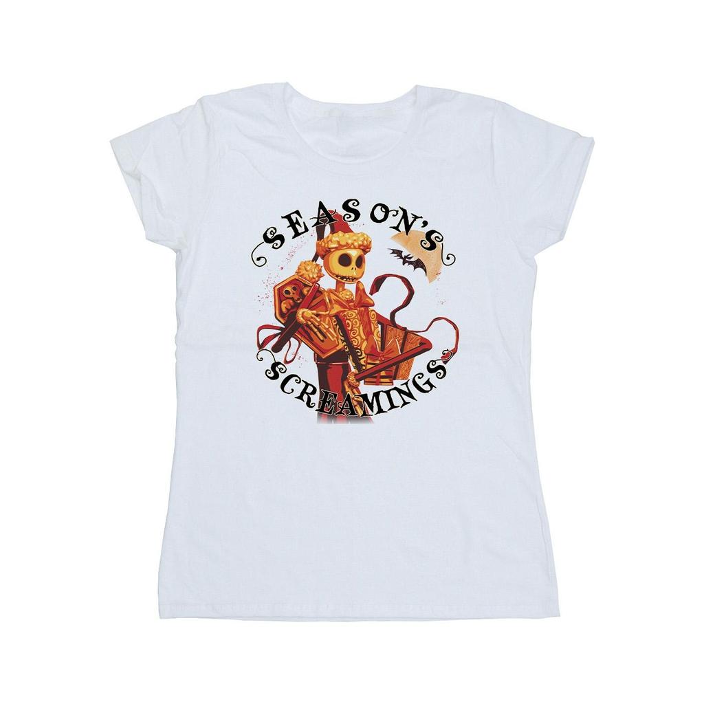 Disney Womens/Ladies The Nightmare Before Christmas Seasons Screamings Cotton T-Shirt