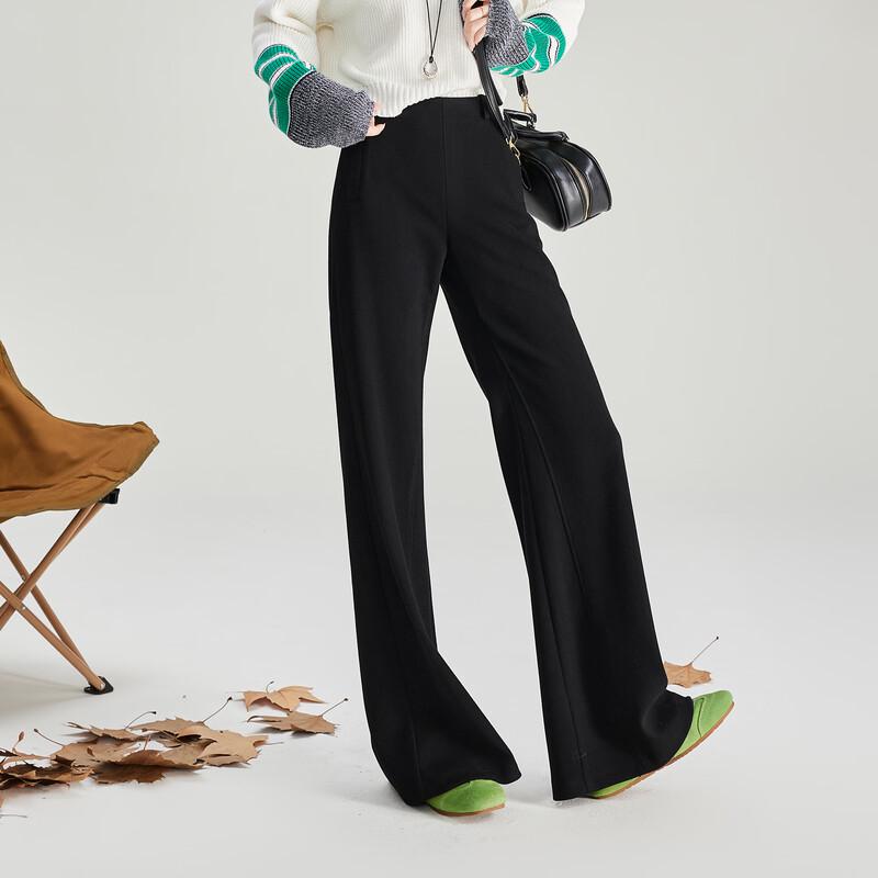 SOFSIL Women's High-Waisted Slim-Fit Flare Casual Trousers