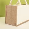In-Stock Retro Linen Tote Bag – DIY Hand-Painted or Logo Printed Jute Bag