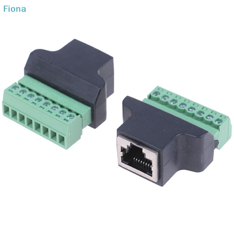 RJ45 to Terminal Block Adapter - 8Pin Screw Terminal Connector