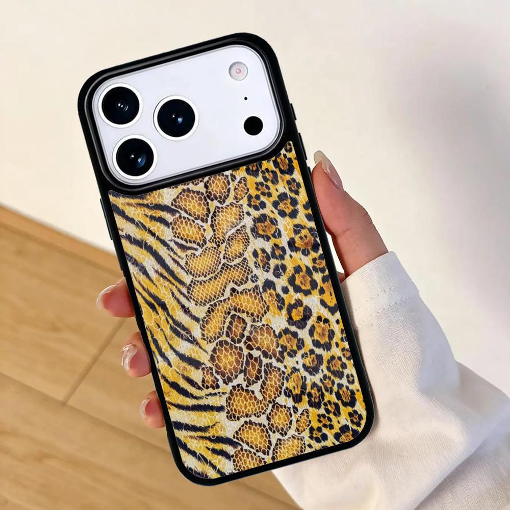 Snake Skin Phone Case For Apple iPhone 17 Air 16 Pro Max 15 Pro Max 14 13 12 11 Mini Back Cover