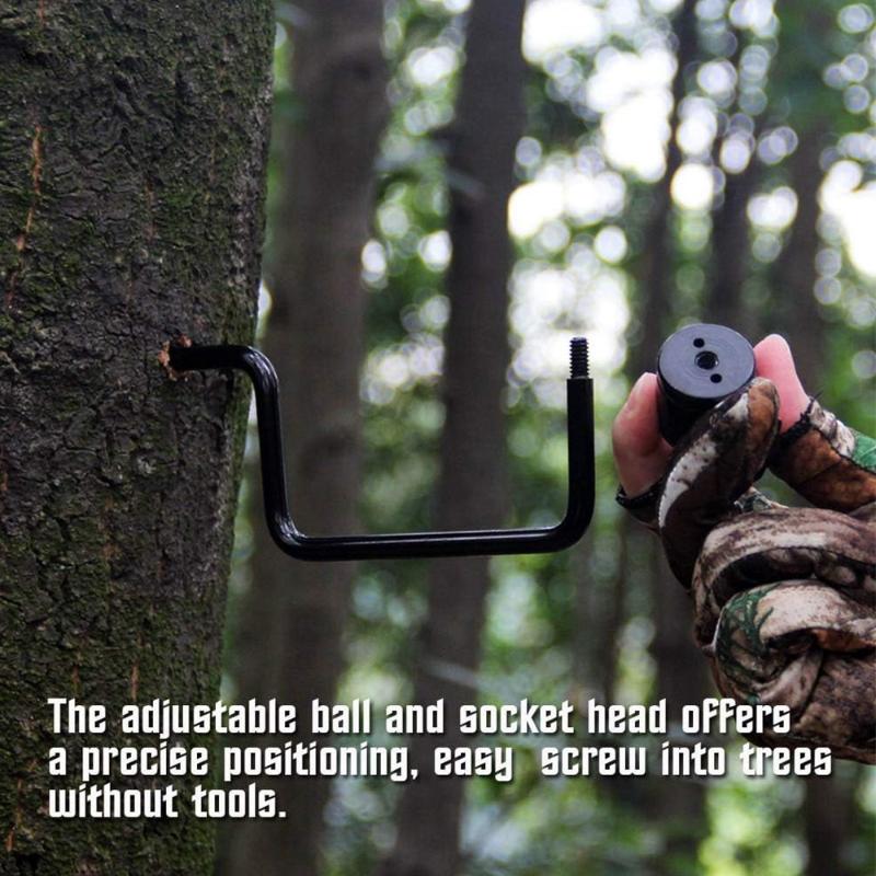 Supporto ad Albero per Fototrappola Staffa per Fotocamera di Sorveglianza Supporto Portatile per Fotocamera da Caccia per Fototrappole Fauna Selvatica Accessorio da Caccia per Esterno