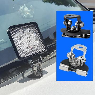 LED Light Bar Mounting Bracket LED Work Light Clamp Holder Hood Fog Light Lamp Holder for Off Road SUV Truck Auto Accessories
