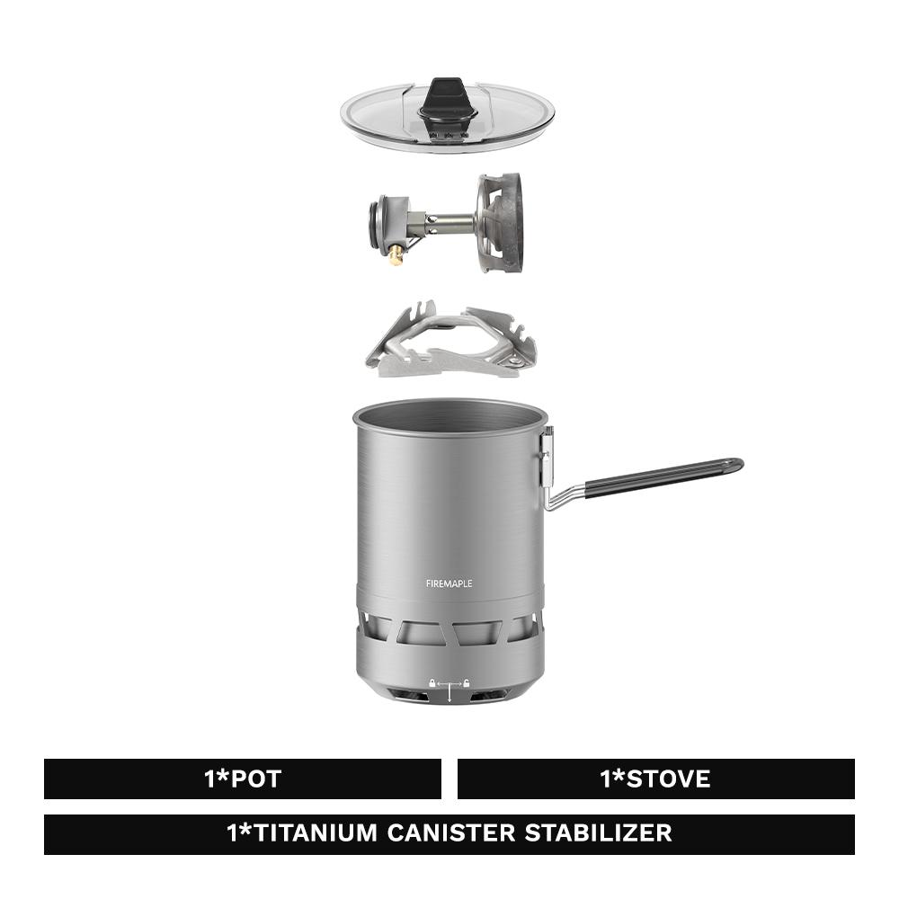 Fire-Maple Petrel Quickboil Pro System Ультралегкая система для приготовления пищи Портативная легкая газовая горелка для туризма и кемпинга Quickboil Pro EXP