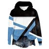 Women's Hooded Long Sleeve Printed Flannel Top Hooded Sweatshirt