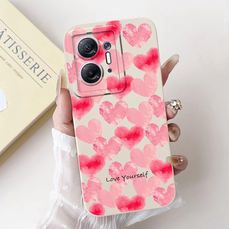 Beautiful Floral Phone Case For Infinix Hot 30 5G X6832 Soft Silicone Shockproof Cases For Infinix Hot30 5G Cover Bumpers