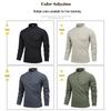 Romon Men's Stand-Up Collar Long Sleeve T-Shirt