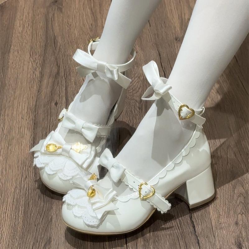 Fashion Temperament Woman Shoes 2026 Autumn New Item Women's Bow High Heels Comfort Versatile Women's Mary Jane Shoes Zapatos
