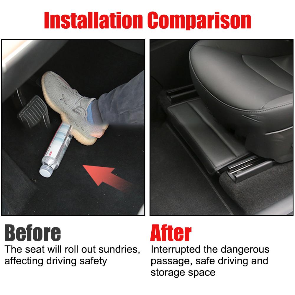 Držák do auta pro Tesla Model Y Úložný box pod sedadlo Pouzdro Auto Přední Organizér na zadní sedadla Kožený interiér Automobilové příslušenství