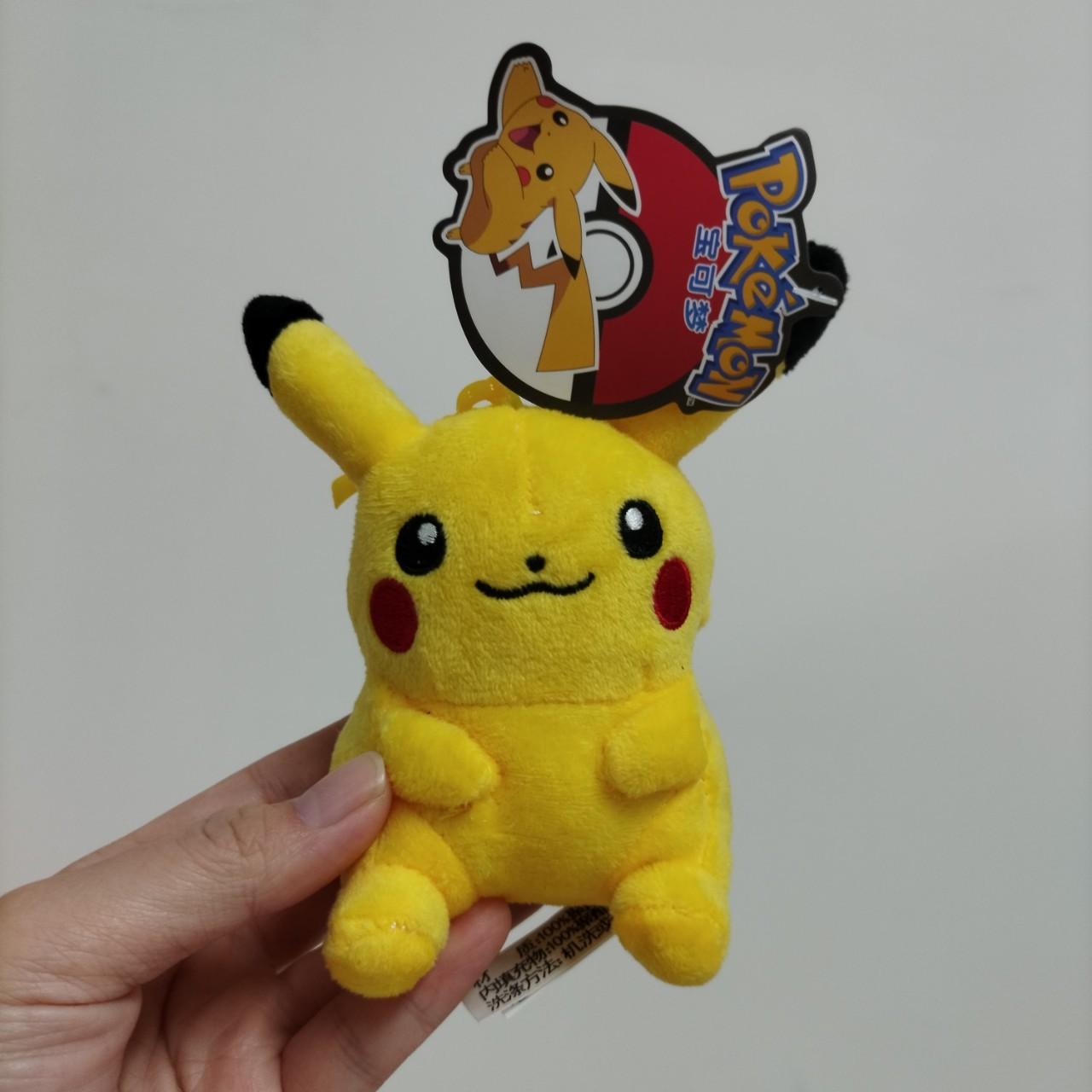

10cm Anime Pikachu Pendant Charmander Bulbasaur Squirtle Plush Dolls Keychain Backpack Decoration Pendant Boys Toys 10cm