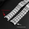 Classic 22mm Stainless Steel Watchband For Casio EF-550 EF-524 Silver Strap Deployment Buckle Bracelet Metal Belt Men's Watch Chain