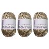 3 Rolls Metallic Polyester Cord 32.8Yard Each Knitting Thread Yarn For Handmade Bag Purses Wallets Braiding Stitching