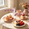 100Pcs Cute Lollipop Bow Burger Buffet Cake Cocktail Fruit Fork Disposable Bamboo Food Fruit Toothpicks For Wedding Party Decor