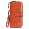 Women Wallets Large Hollow Out Long Wallet Retro Top Quality PU Leather Card Holder Wallet For Women