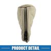A ABSOPRO Car Shift Knob Cover for Universal Vehicles Interior Shift Gear Cover Trim Accessories Zipper Style Decorative Artificial Leather Beige