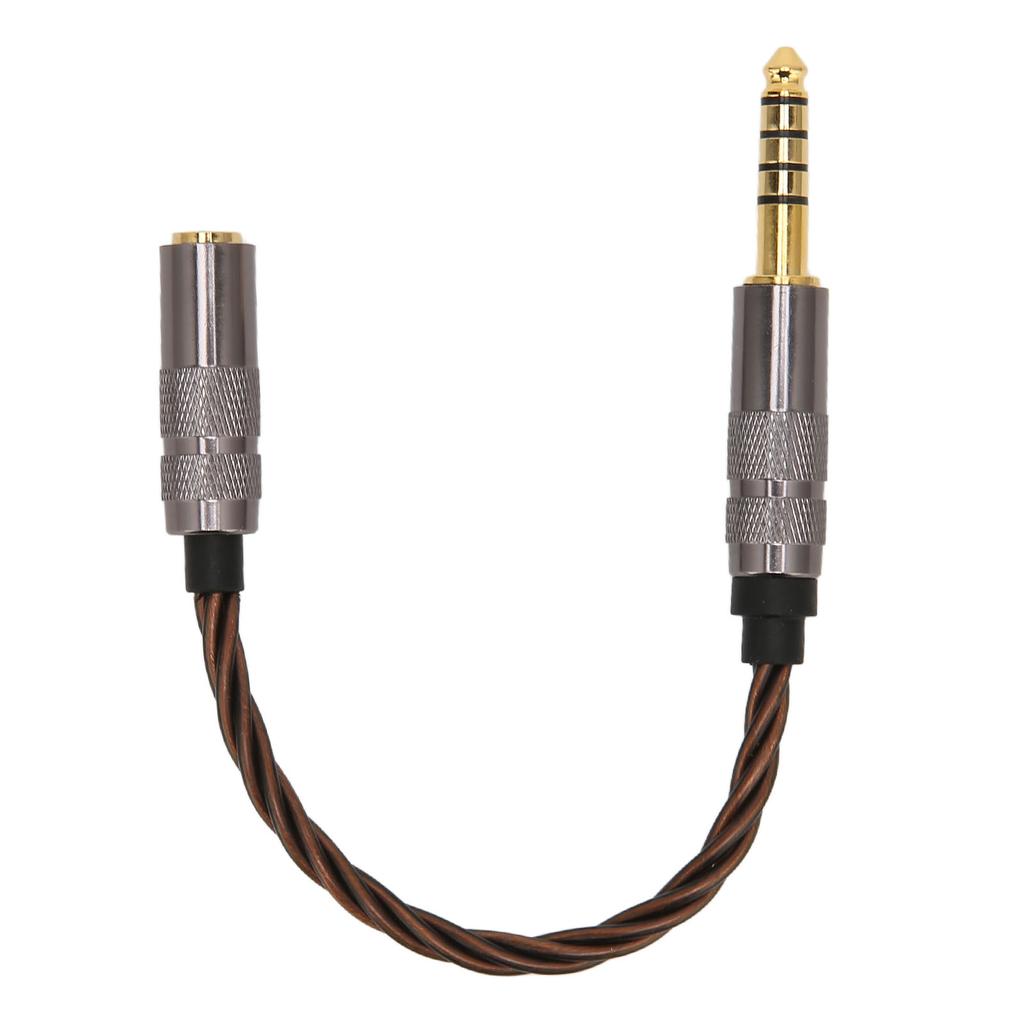 4.4mm to 2.5mm Balanced Cable Male to Female Gold Plated Plug Headphone Adapter Cable for Phones Headphones Speakers