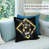 Hot Anime B-Black Clover Pillow Case Short Plush Sofa Decorative Gift Home Double-sided Printing Cushion