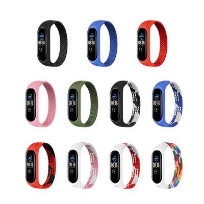 Armband för Mi band 5 6 rem Nylon Flätad Solo Loop pulseira armband Miband4 Miband5 Armband för xiaomi Mi band 4 3 rem