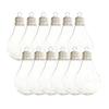 CYCLI-For Crafts Lightbulb 12PCS Clear Bulbs Large Opening Party Favors Candy Containers Fillable Light Bulb Ornaments