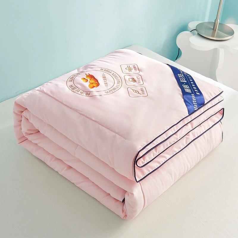 Cool Ice Silk Cienka kołdra z włókna sojowego Wysokiej jakości zimna pościel Kołdry na lato Mechaniczne pranie Pikowana kołdra Rozmiar Queen