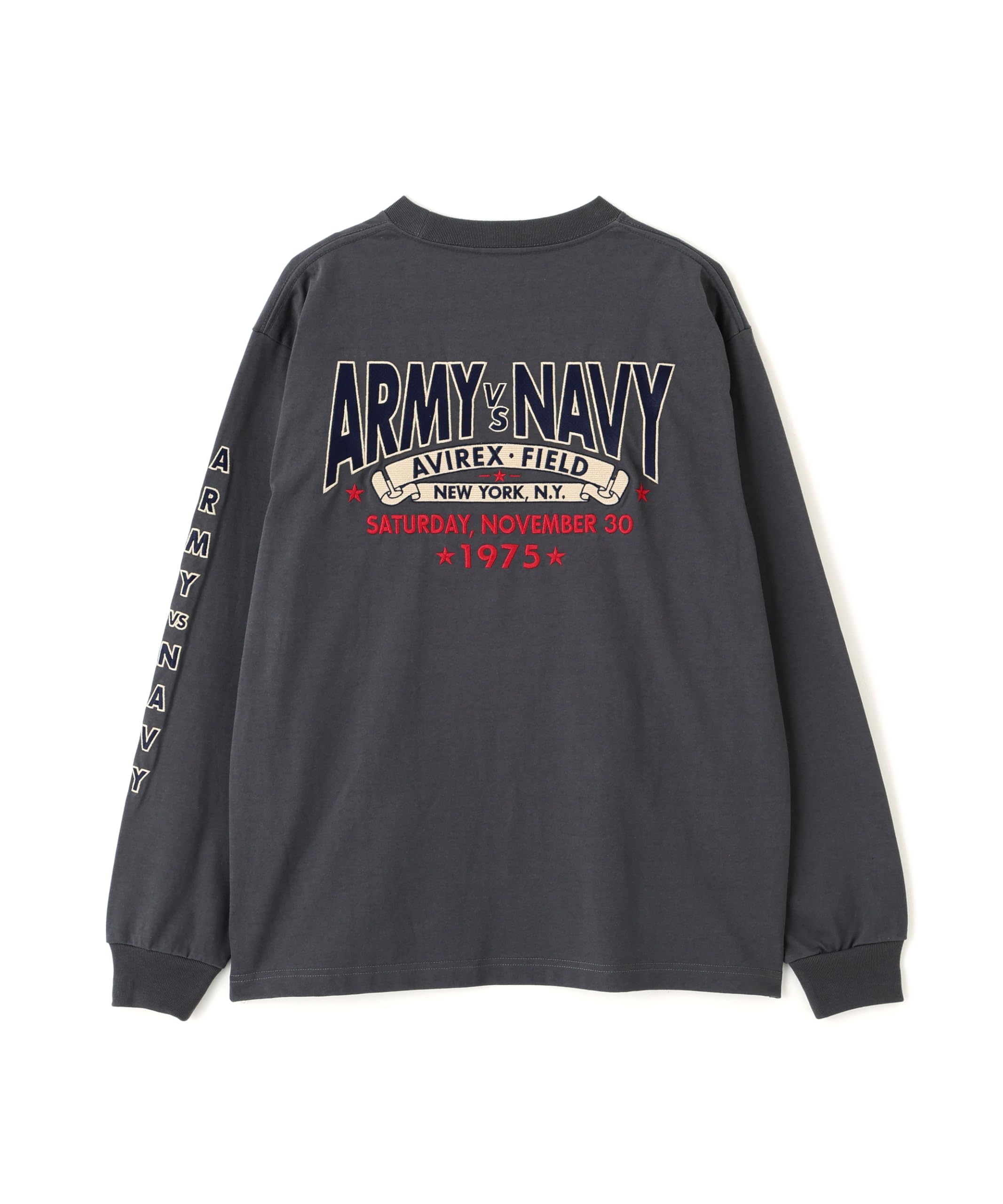 

AVIREX ARMY VS NAVY GAME DAY L/S T-SHIRT Men s 2XL 410 Charcoal 783-6130002