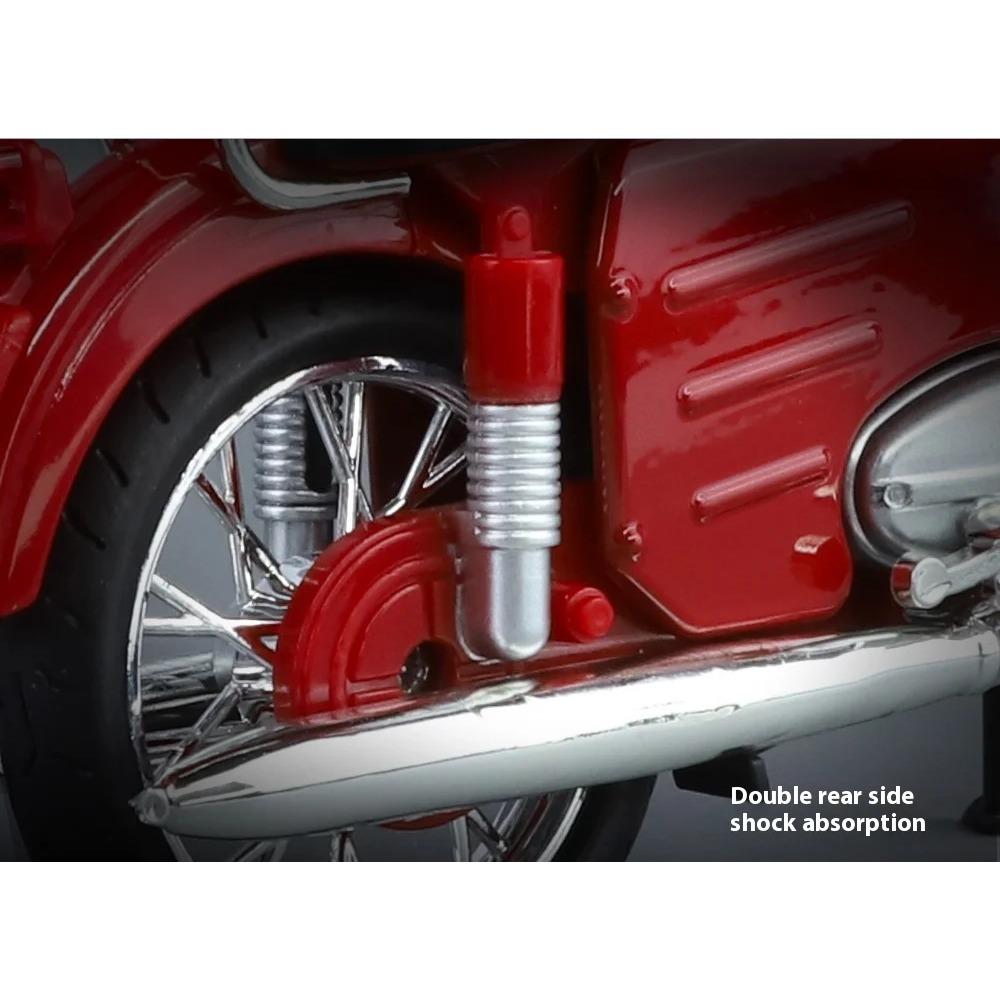 1/10 Scale Czechoslovakia Jawa250 Classic Motorcycle Alloy Diecast Car Model Decorate Collecting Hobbies Birthday Gifts for Boyfriend