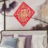 Red Spring Festival Door Stickers 3D Fuzi Door Sticker Wall Window Glass Stickers  Door