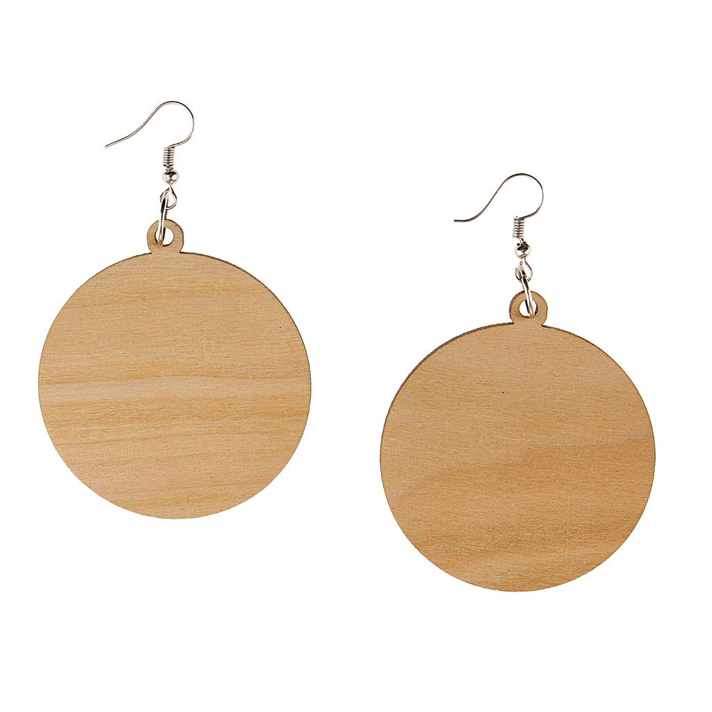 Geometric Earrings Wooden Drop Ear Stud For Women