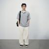 Essential Pique Shirt Melange Grey 1727