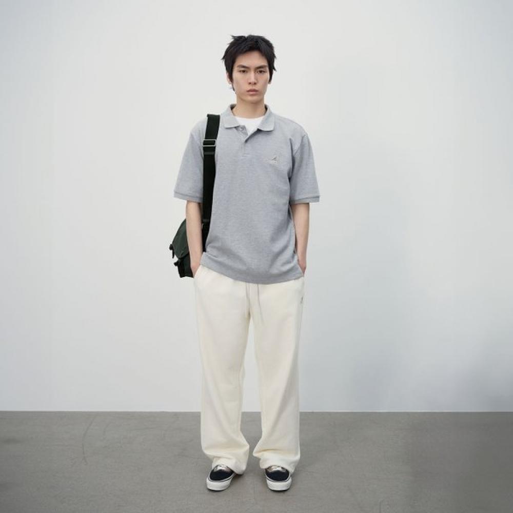 Kangol Essential Pique Shirt Melange Grey 1727 SS