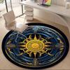 1PCCelestial Mandala Office Round Area Rug,  Mat Suitable For Office, Under Office Chairs Bedroom Living Room Home Decor, Room Deco
