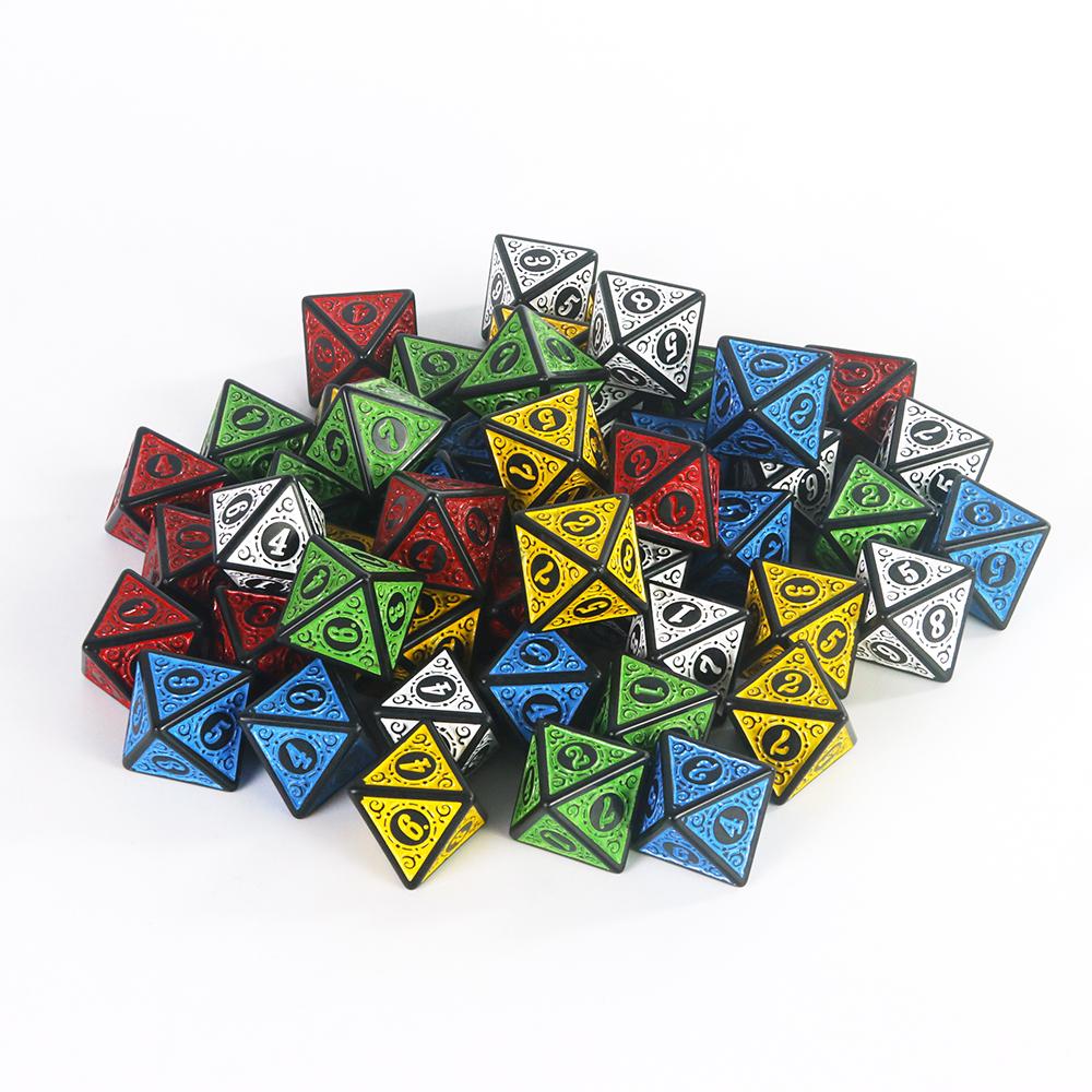 D8 Polyhedral Dice 8 Sided Game Dice Set DND Accessories for TRPG Dice Games - Ideal Roleplaying Game Dices