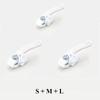 6/12/18PCS Universal Removable Zippers Head Zip Repair Kit Black+White 3 Sizes DIY Replacement Zipper Puller Repair Kit