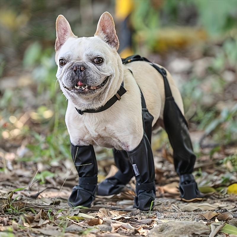 Atmungsaktive, wasserdichte und verstellbare Hundestiefel Schützende Haustierschuhe für den Innen- und Außenbereich, Ideal für Hundespazierstiefel