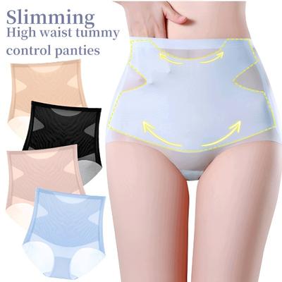 Ultra Ince Yüksek Bel Külot Karın Kontrol Külot Zayıflama Külot Külot Seksi Şeffaf Iç Çamaşırı Kadın Samimi Lingerie
