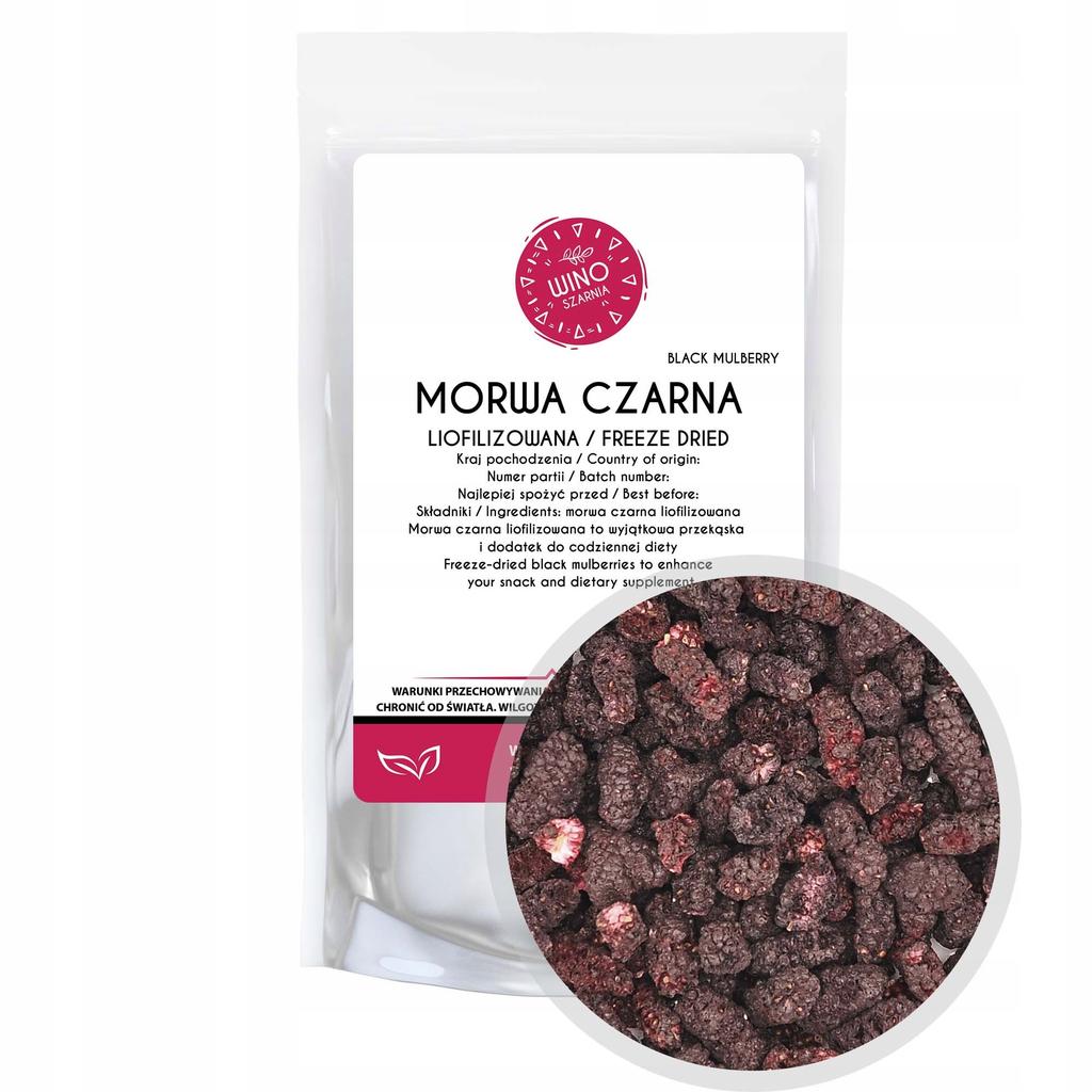 Whole freeze-dried black mulberry - 50g Superfood Perfect for muesli and yogurt