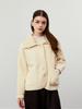 Koolkitten Knitted Collar Cropped Jacket (Ivory)