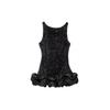 Sequin Sleeveless Slip Mini Dress A-line Flared Hem Party Outfit
