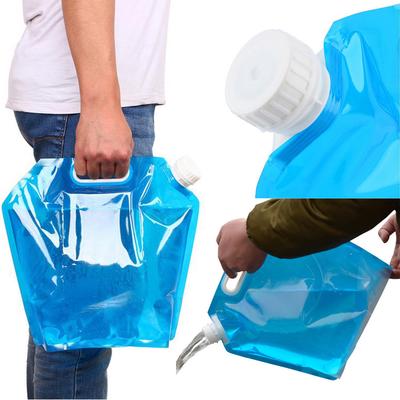 Balde dobrável de água potável 5L / 10L para acampamento, caminhada, armazenamento de recipiente de água Bolsa