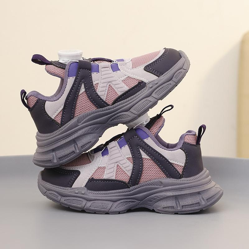 2026New autumn style girls' dad shoes, children's shoes, breathable sneakers, autumn shoes, children's trendy street shoes