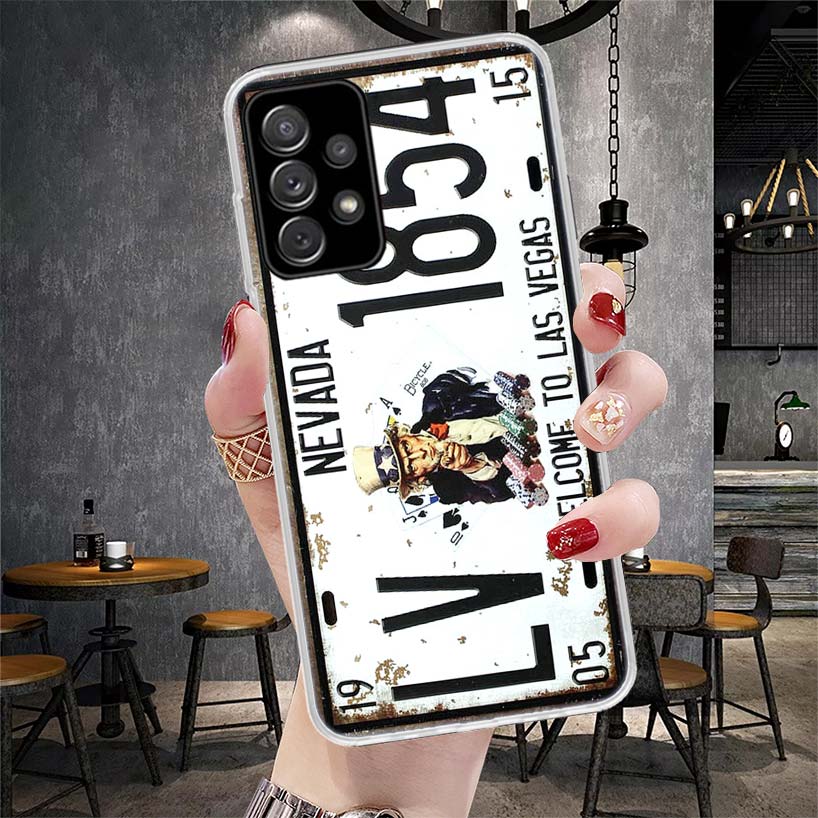License New York Plate Number Soft Phone Case For Samsung Galaxy S22 S23 S24 S25 Edge S26 Ultra S20 FE S21 Plus + Fundas Coque G
