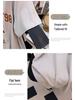 Plus Size V-Neck Slimming Short-Sleeve Mid-Length Women's T-Shirt (200/300/350 Jin)