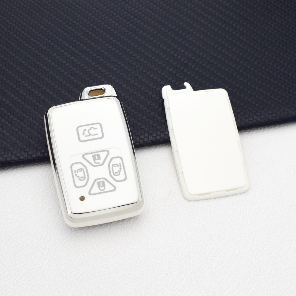 

5 Buttons Remote Key Fob Case Cover for Toyota Alphard Vellfire Previa Estima Isis Noah Voxy - Protective Key Bag Key Chains