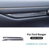 For Ford Ranger 2024 2025 LHD RHD Car Door Decor Panel Carbon fiber pattern Interior Accessories