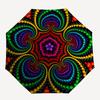 1PC Psychedelic Pattern Automatic Open/close, All-Season Portable Folding Umbrella for Women & Men Yy250919152
