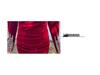 Autumn 2025 Gold Velvet Bodycon Dress with Hot Drill Design