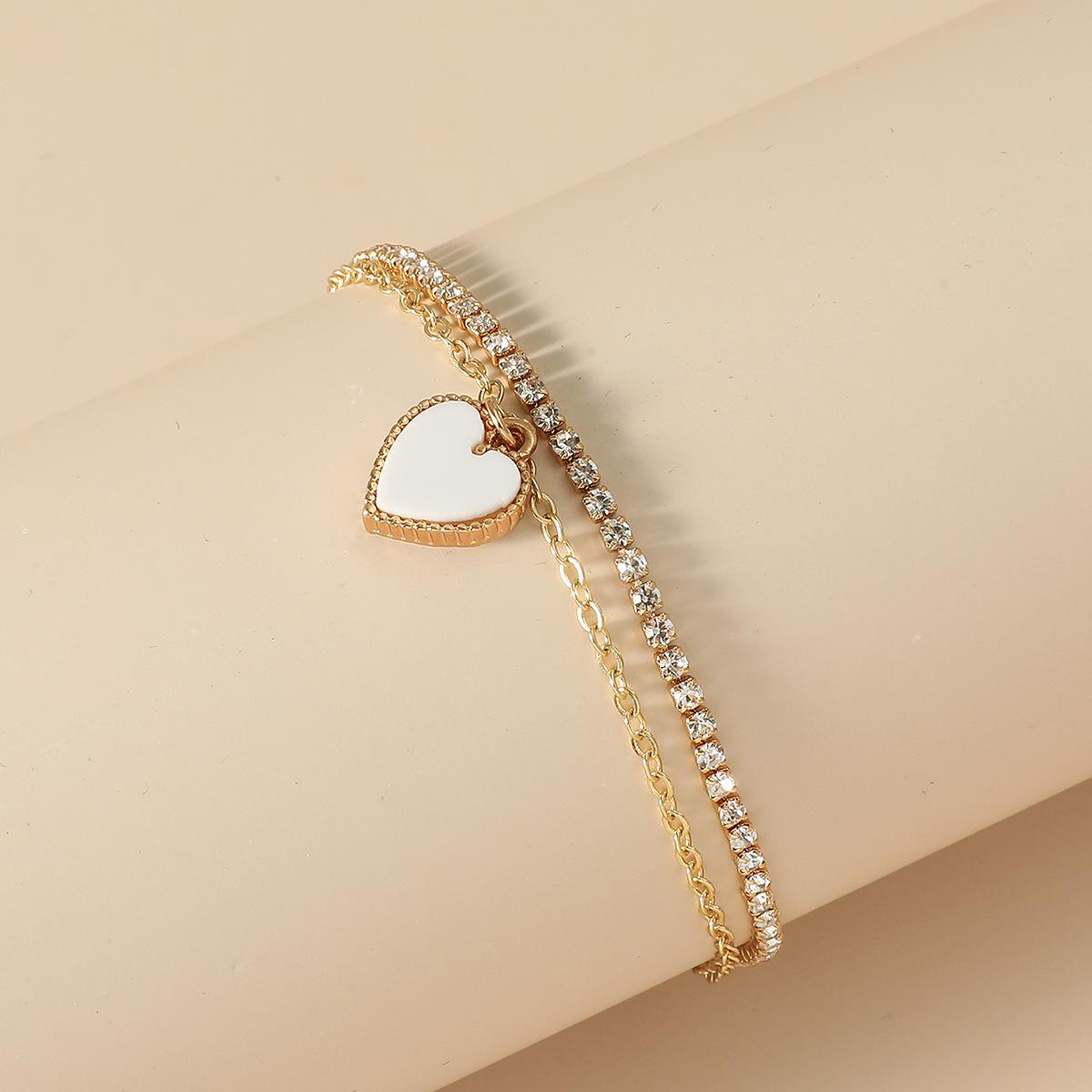 

Набор браслетов из бисера, толстый браслет-цепочка, полый многослойный ножной браслет для женщин